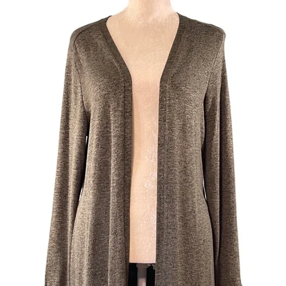 Soft Surroundings Soft Knit Duster Cardigan Green Size Medium - Picture 2 of 9